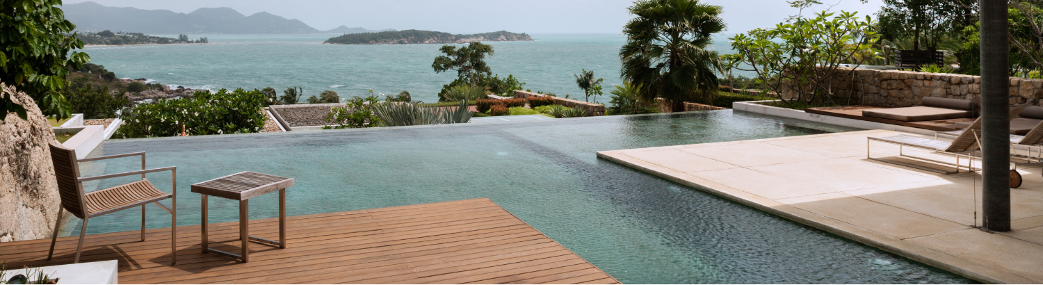 View of Mediterranean Sea from the Villa Palazzo